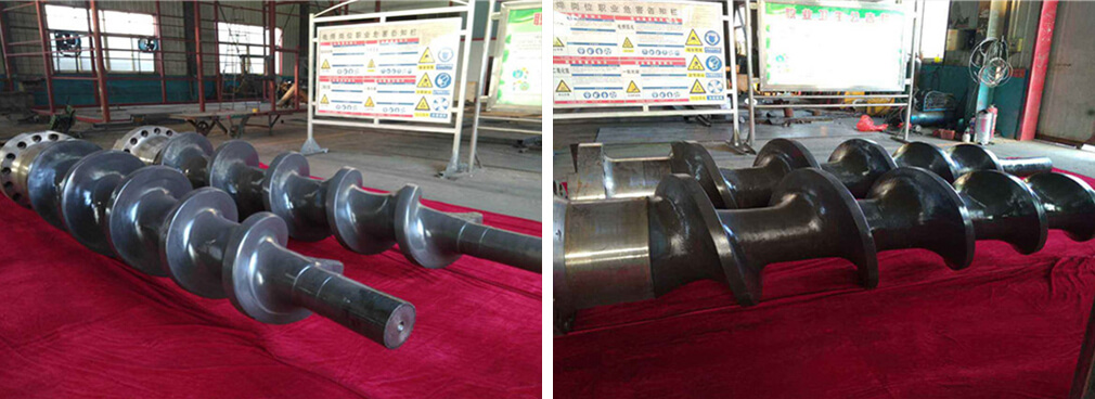 製漿設備螺旋軸超音速噴塗修複