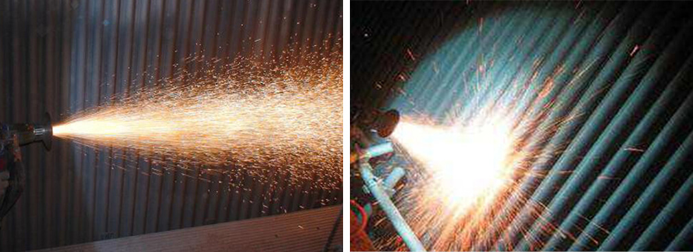 煙台某熱電廠鍋爐熱噴塗修複