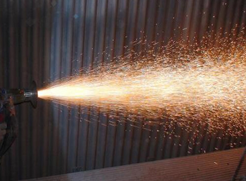 煙台某熱電廠鍋爐熱噴塗修複