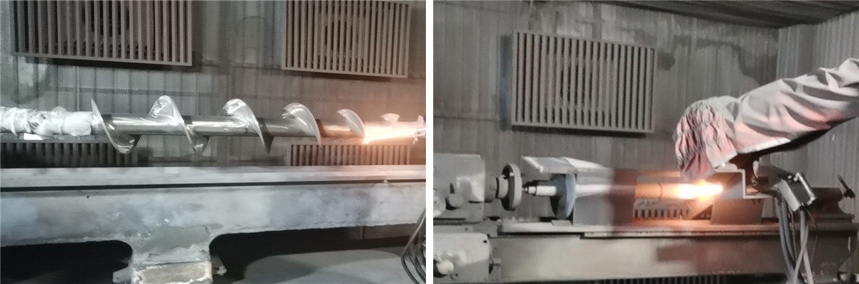 91视频黄下载工藝--棒材火焰噴塗