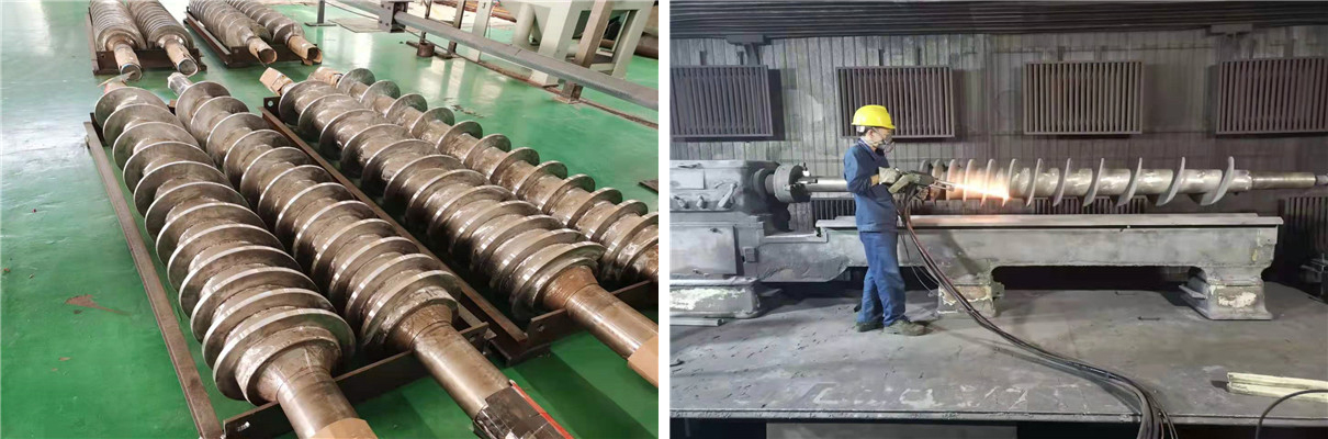 螺旋軸噴塗碳化鎢強化塗層