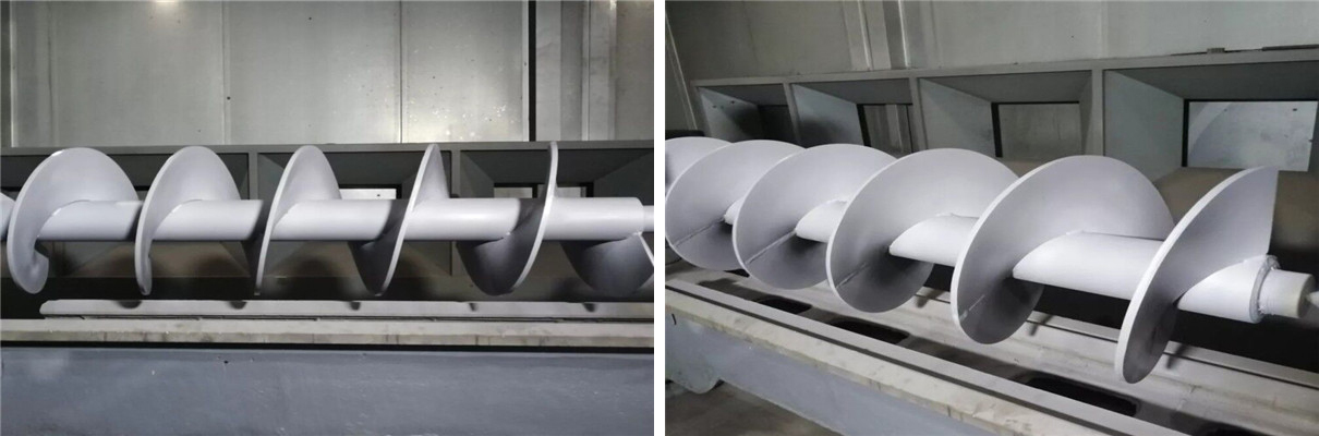 螺旋絞龍表麵碳化鎢噴塗強化