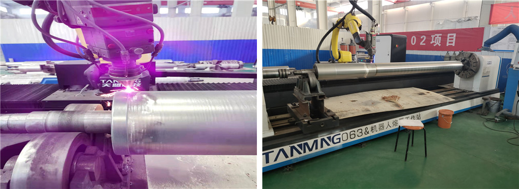 濰坊某紙業公司導輥表麵激光熔覆修複強化