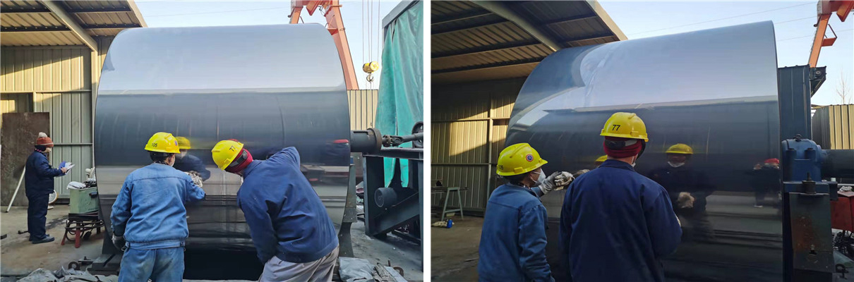 造紙烘缸表麵電弧噴塗不鏽鋼塗層