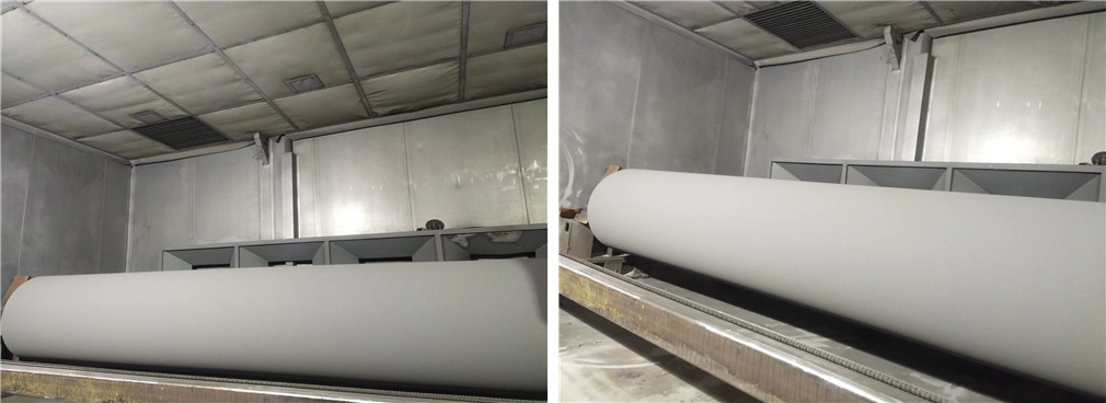 山東某製造公司平輥表麵超音速噴塗強化