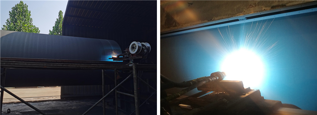 河南某造紙廠烘缸表麵電弧噴塗鎳鋁合金塗層