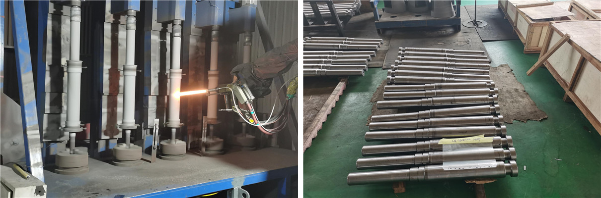 閘板軸表麵超音速噴塗碳化鎢塗層